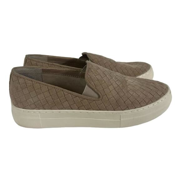 Vince Camuto Camby Taupe Tan Woven Slip-On Platform Sneaker Size 8 - Picture 7 of 9